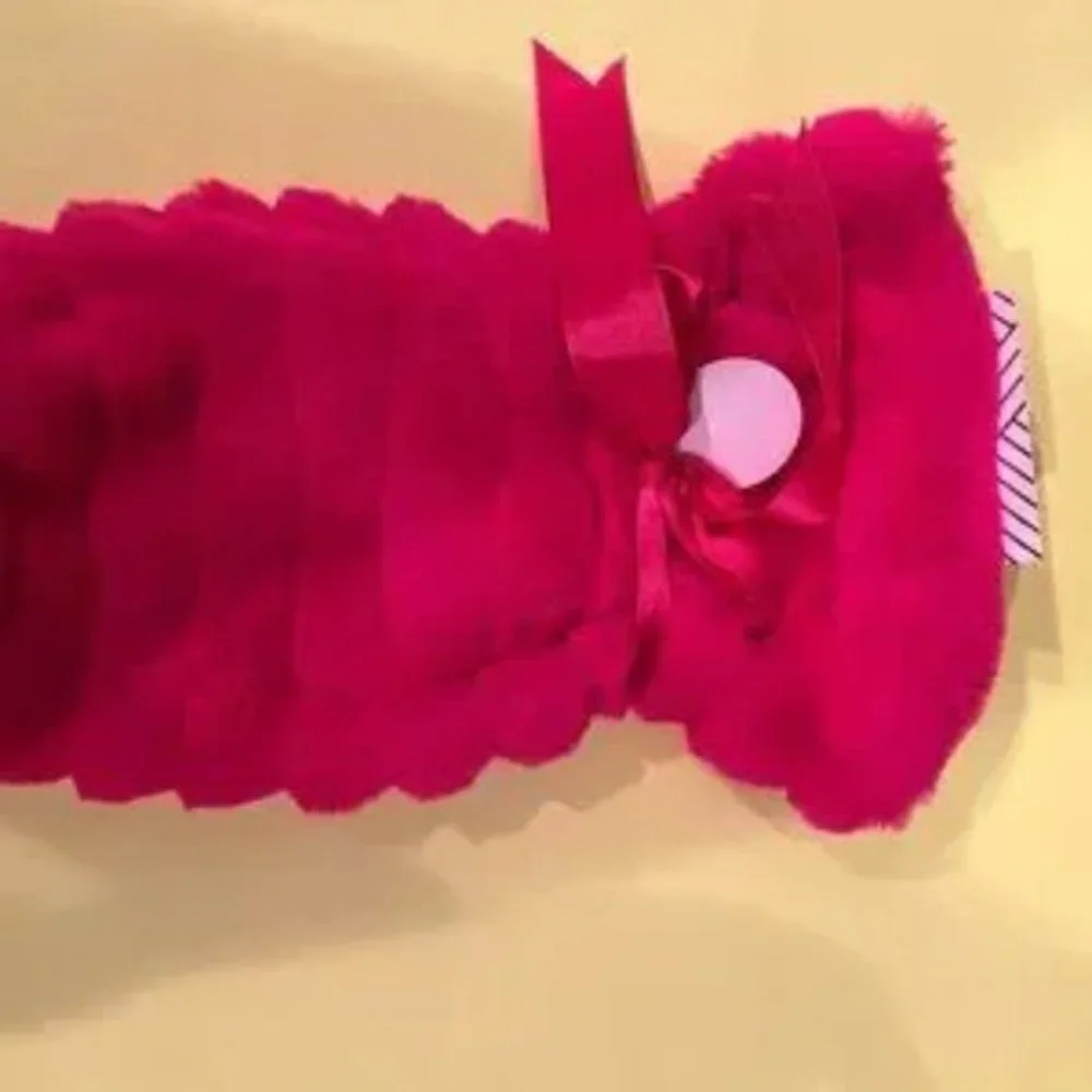 Wine Bag - Faux Fur - Super Soft -‎ Hot Pink (nwt / party supplies /x)